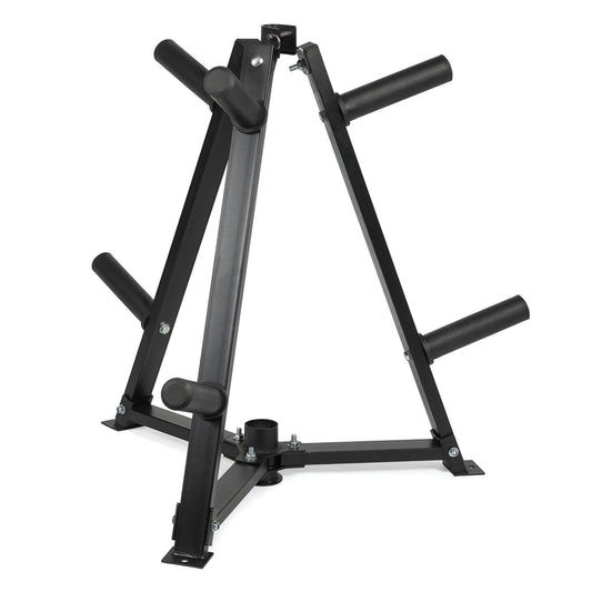 Heavy-Duty Steel Weight Rack – Vertical Plate & Dumbbell Storage Stand with 300kg Load Capacity, 6 Clamps for Home Gym Barbell Organization