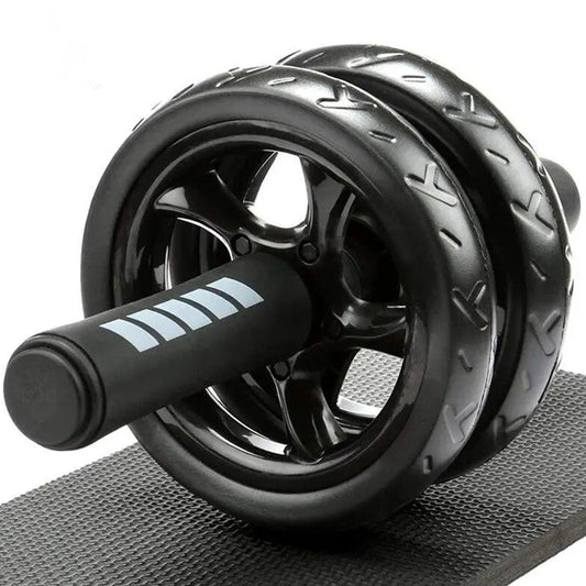 Level Up Core Workouts with Dual-Wheel Ab Roller Set – Includes Extra-Thick Knee Mat for Comfort & Stability, Perfect for Strength Training at Home or the Gym
