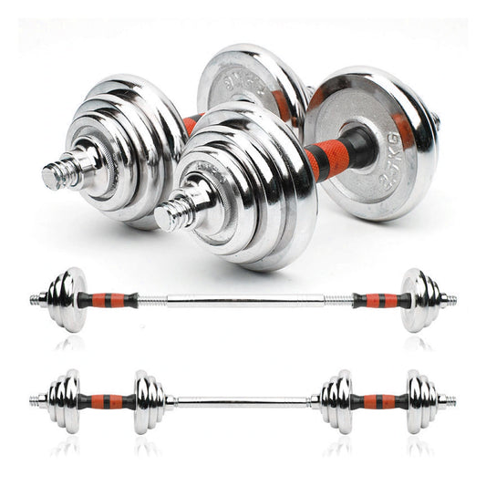 Transform Home Workouts with a 20kg Cast Iron Adjustable Weight Set – Dual Dumbbell & Barbell Function for Strength Training, Built with Durable Steel Plates