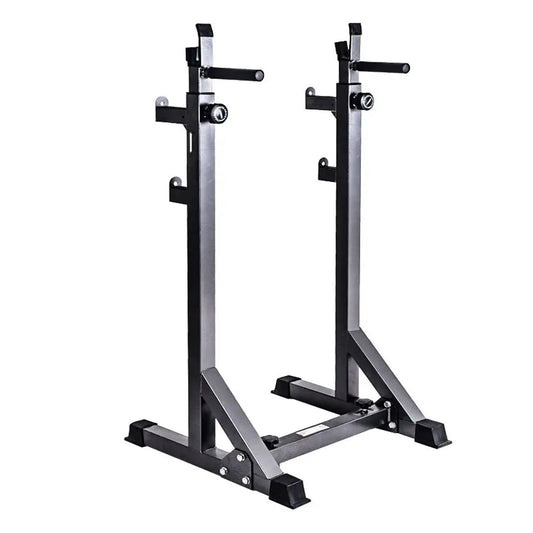Build Serious Strength with Adjustable Barbell Rack | Half Squat Rack Featuring Dip Station, Safety Spotters & 200KG Capacity – Perfect for Power & Home Training