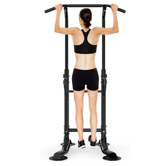 Ultimate Bodyweight Training Tower – Versatile Pull-Up & Dip Station for Full-Body Strength and Core Workouts in Your Home Gym Setup