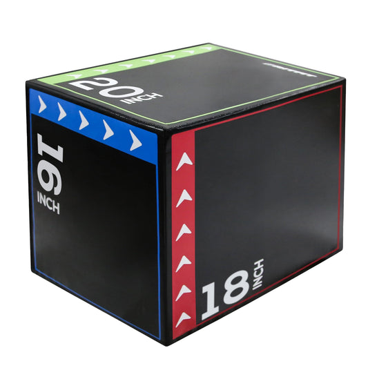 3-in-1 Foam Plyo Jump Box – Multi-Height Soft Plyometric Platform for Home Gym, Cardio, and Explosive Power Training | Non-Slip Surface | Sold Individually or as Complete Set