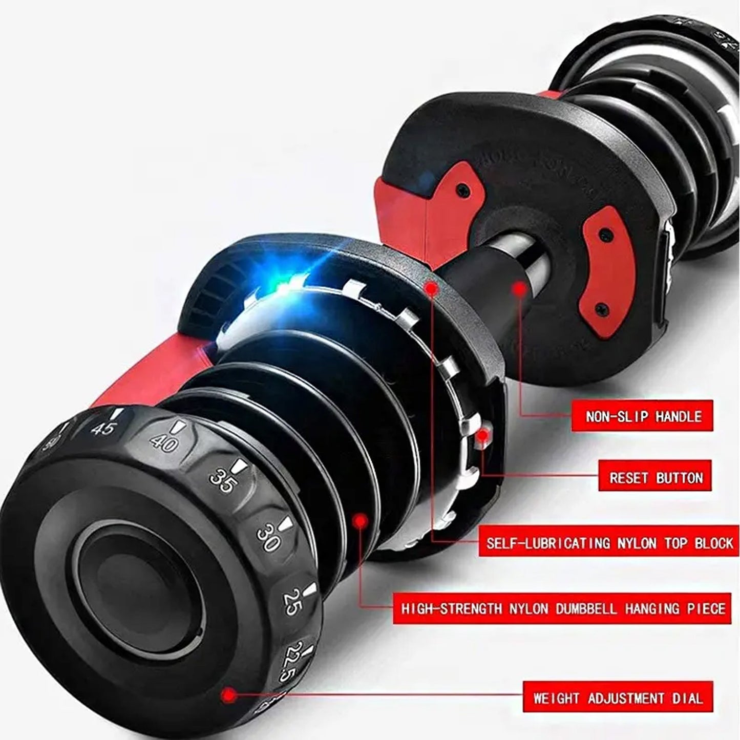 Transform Your Workouts with 24kg Adjustable Dumbbell | 15-in-1 Rapid Weight Selector | Compact All-in-One Set | Optional Training Bench & Stand for Men & Women Fitness