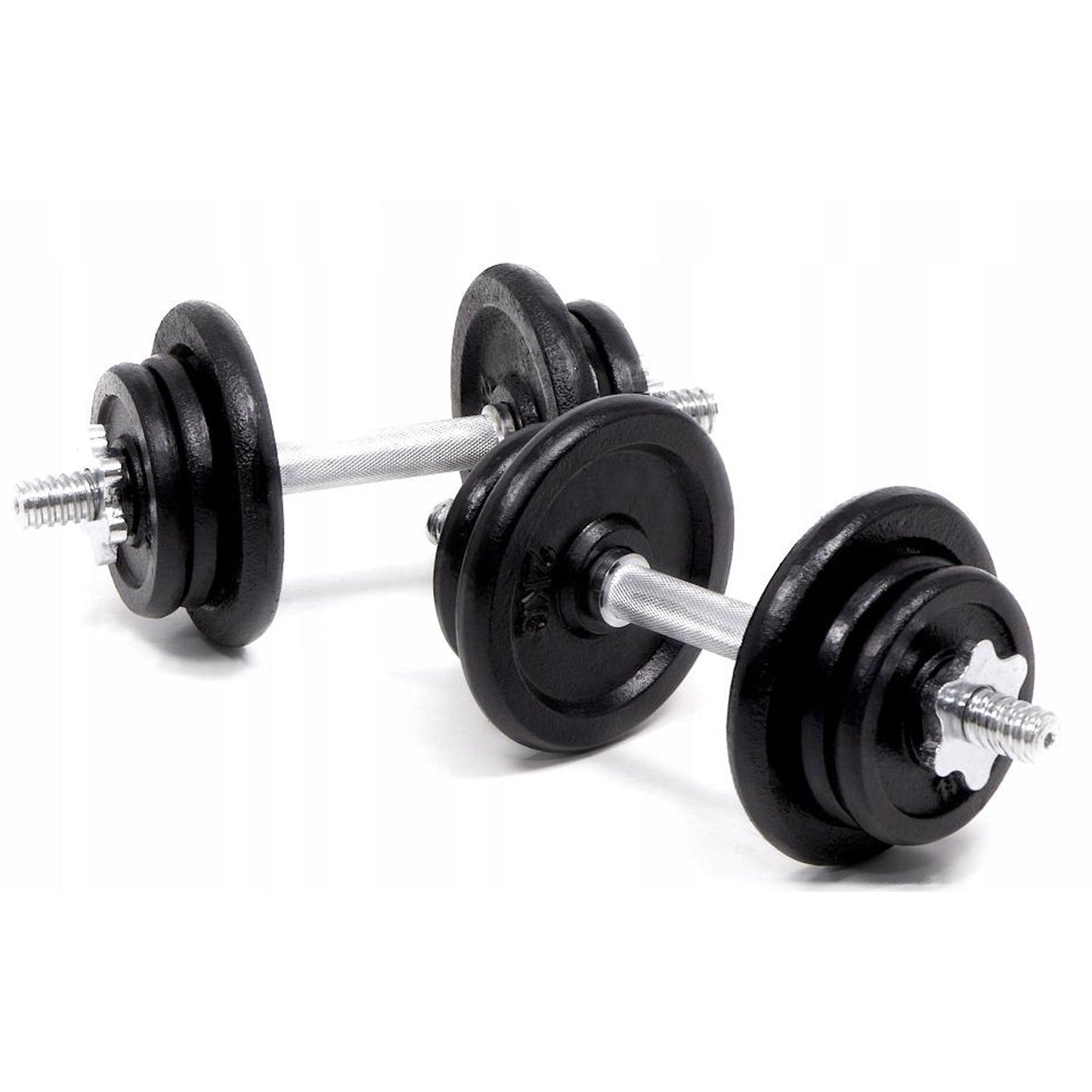 Premium 65kg Iron Weightlifting Kit | Convertible Dumbbell & Barbell Set with Anti-Slip Handles | Space-Saving Strength Gear for Full-Body Workouts at Home for Men and Women