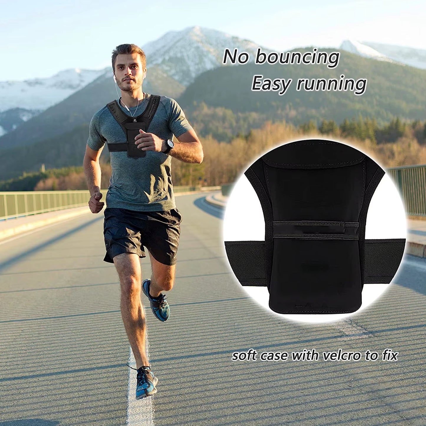 Stay Fueled on the Move – Lightweight Hydration Vest with Adjustable Fit, Secure Phone Pocket & High-Visibility Reflective Strips for Runners & Outdoor Athletes