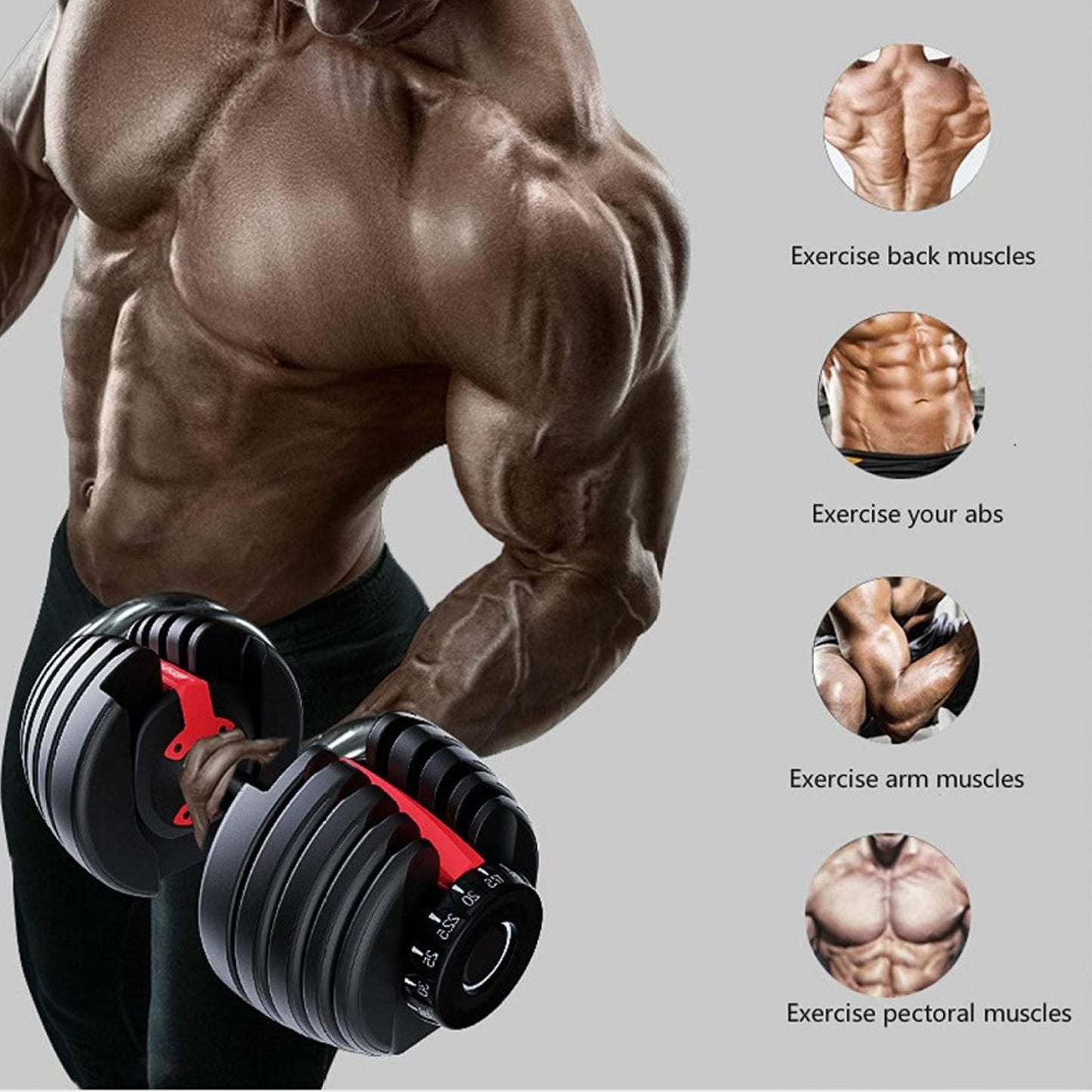 Transform Your Workouts with 24kg Adjustable Dumbbell | 15-in-1 Rapid Weight Selector | Compact All-in-One Set | Optional Training Bench & Stand for Men & Women Fitness