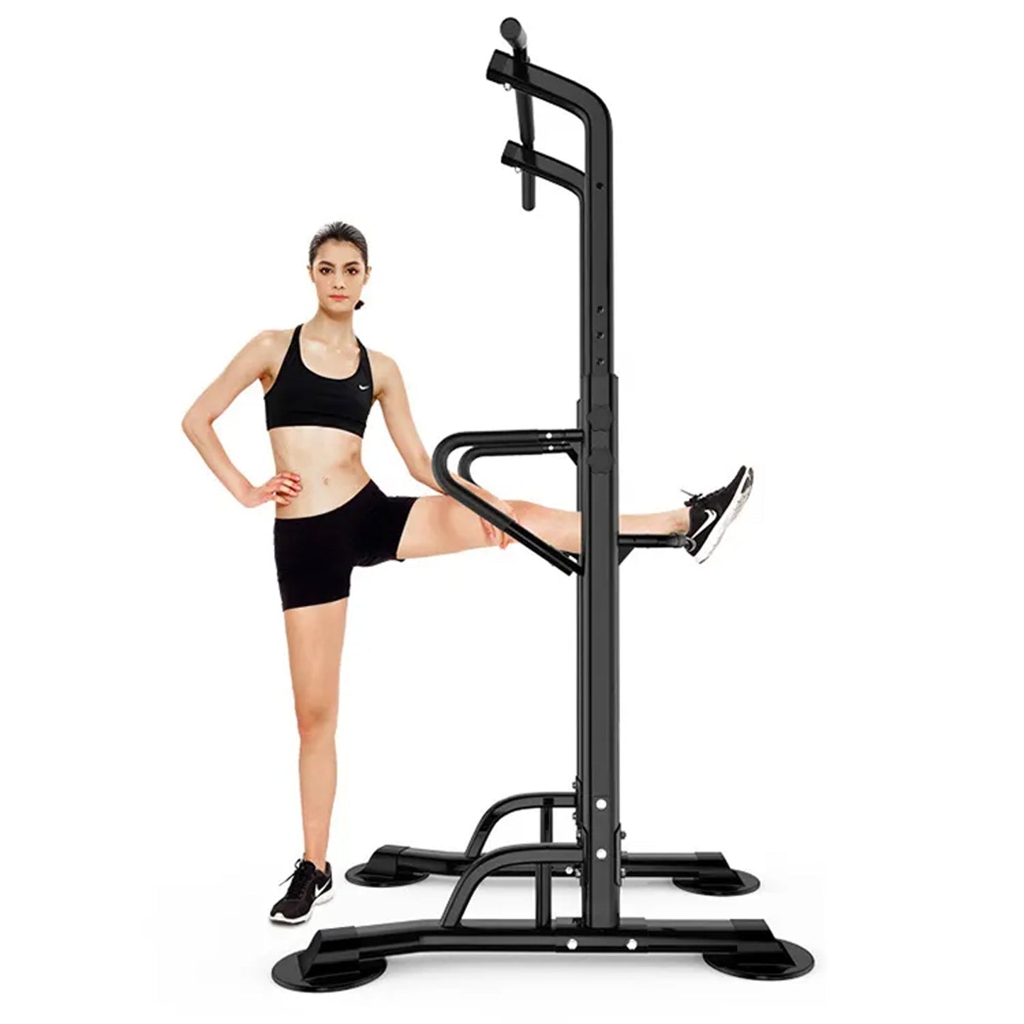 Ultimate Bodyweight Training Tower – Versatile Pull-Up & Dip Station for Full-Body Strength and Core Workouts in Your Home Gym Setup