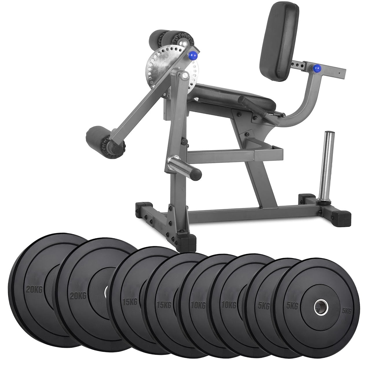 Adjustable Home Gym Leg Machine – Seated Curl & Extension Station for Quads and Hamstrings | Heavy-Duty Build with Optional Weights