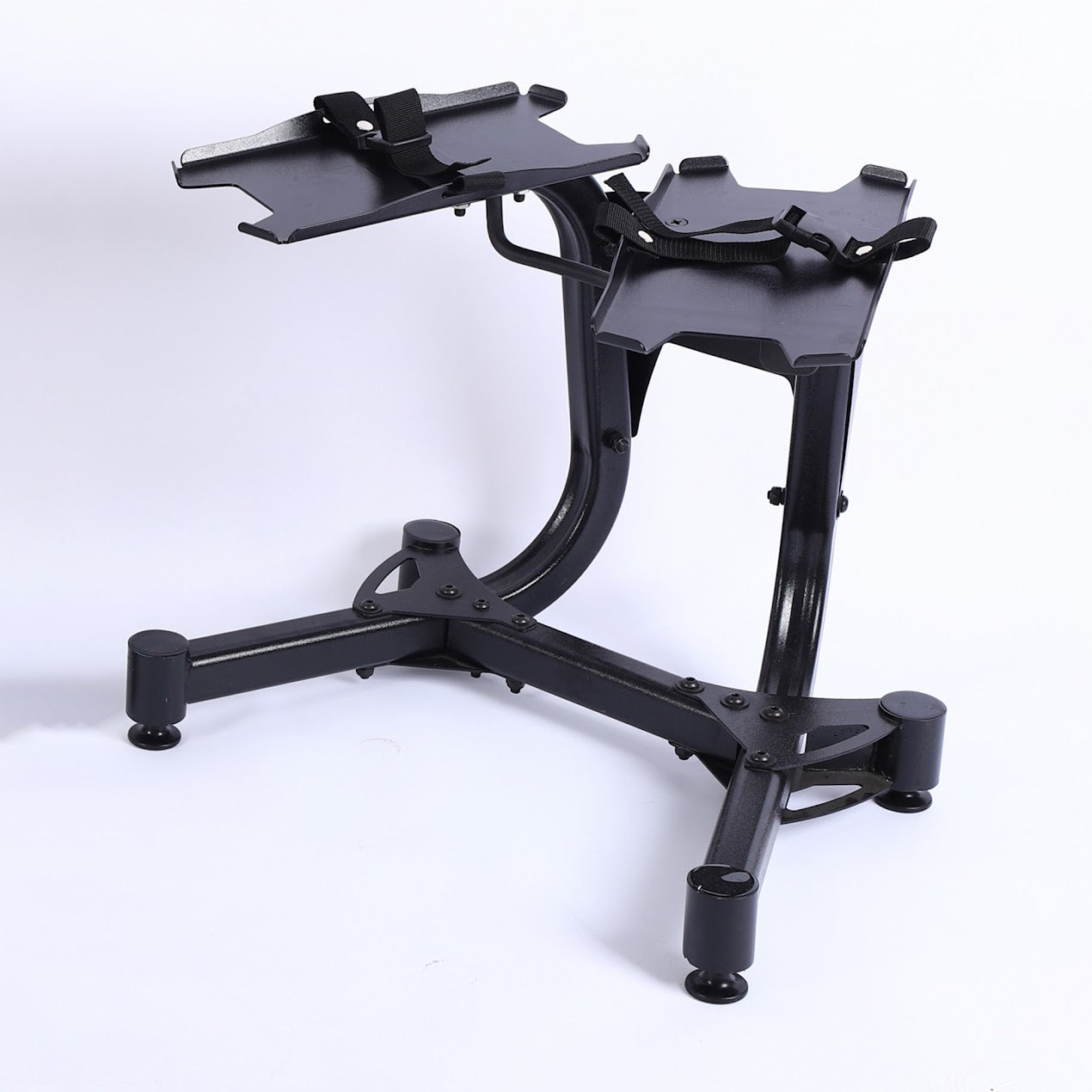 Upgrade Your Gym Setup with a Smart Adjustable Dumbbell Stand – Secure Dial Slots, and Belted Rack for Space-Saving Storage