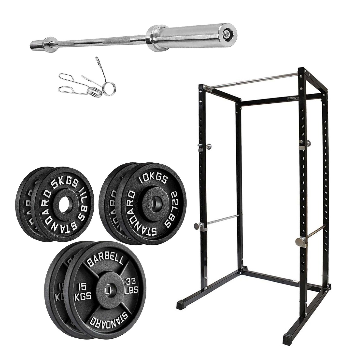 Full-Body Training Power Cage with Pull-Up Bar | Reinforced G100 Squat Rack for Strength Workouts | Adjustable Home Gym Rack for Weightlifting & Conditioning