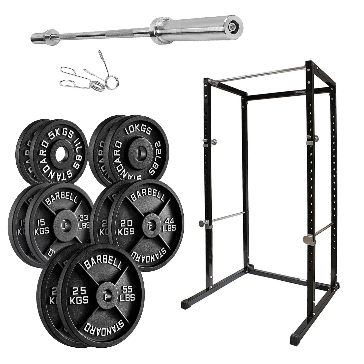 Full-Body Training Power Cage with Pull-Up Bar | Reinforced G100 Squat Rack for Strength Workouts | Adjustable Home Gym Rack for Weightlifting & Conditioning