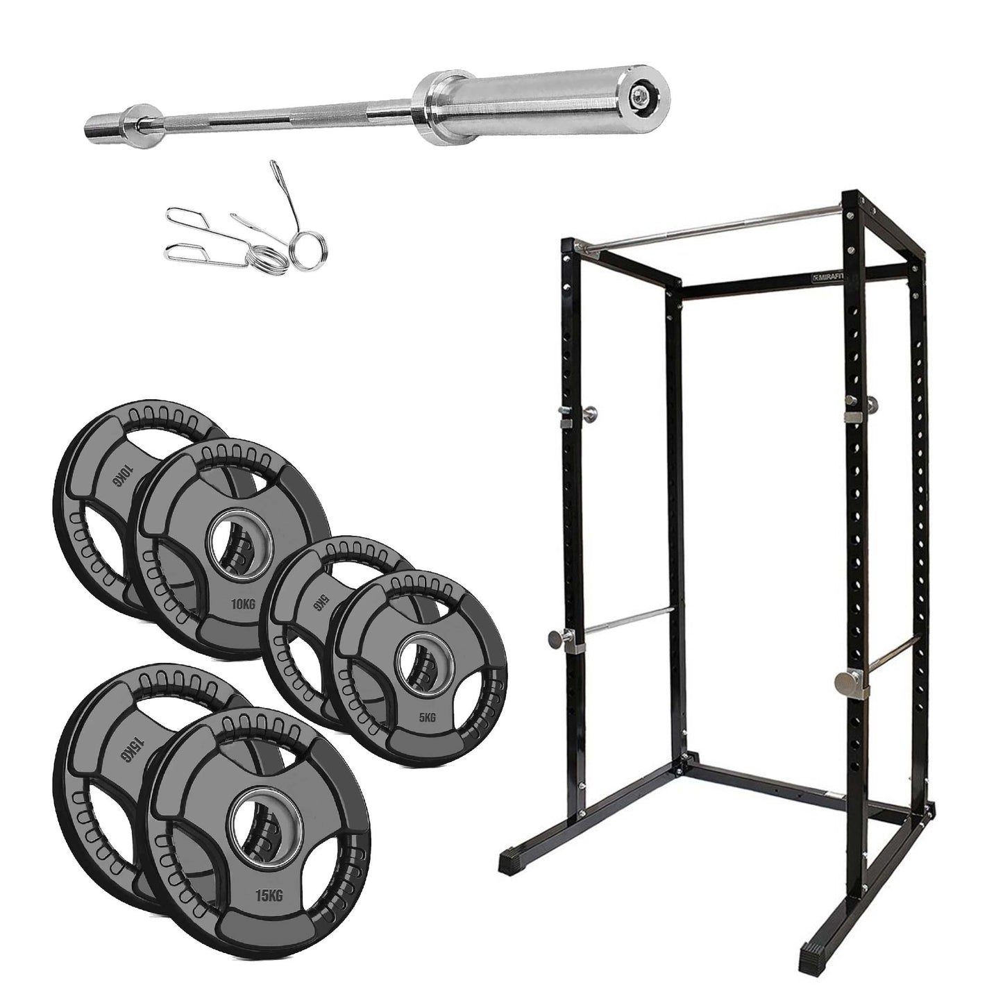Full-Body Training Power Cage with Pull-Up Bar | Reinforced G100 Squat Rack for Strength Workouts | Adjustable Home Gym Rack for Weightlifting & Conditioning