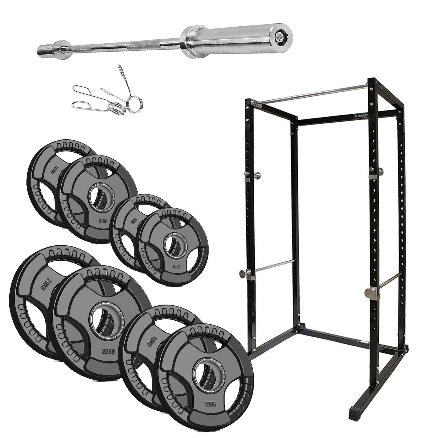 Full-Body Training Power Cage with Pull-Up Bar | Reinforced G100 Squat Rack for Strength Workouts | Adjustable Home Gym Rack for Weightlifting & Conditioning