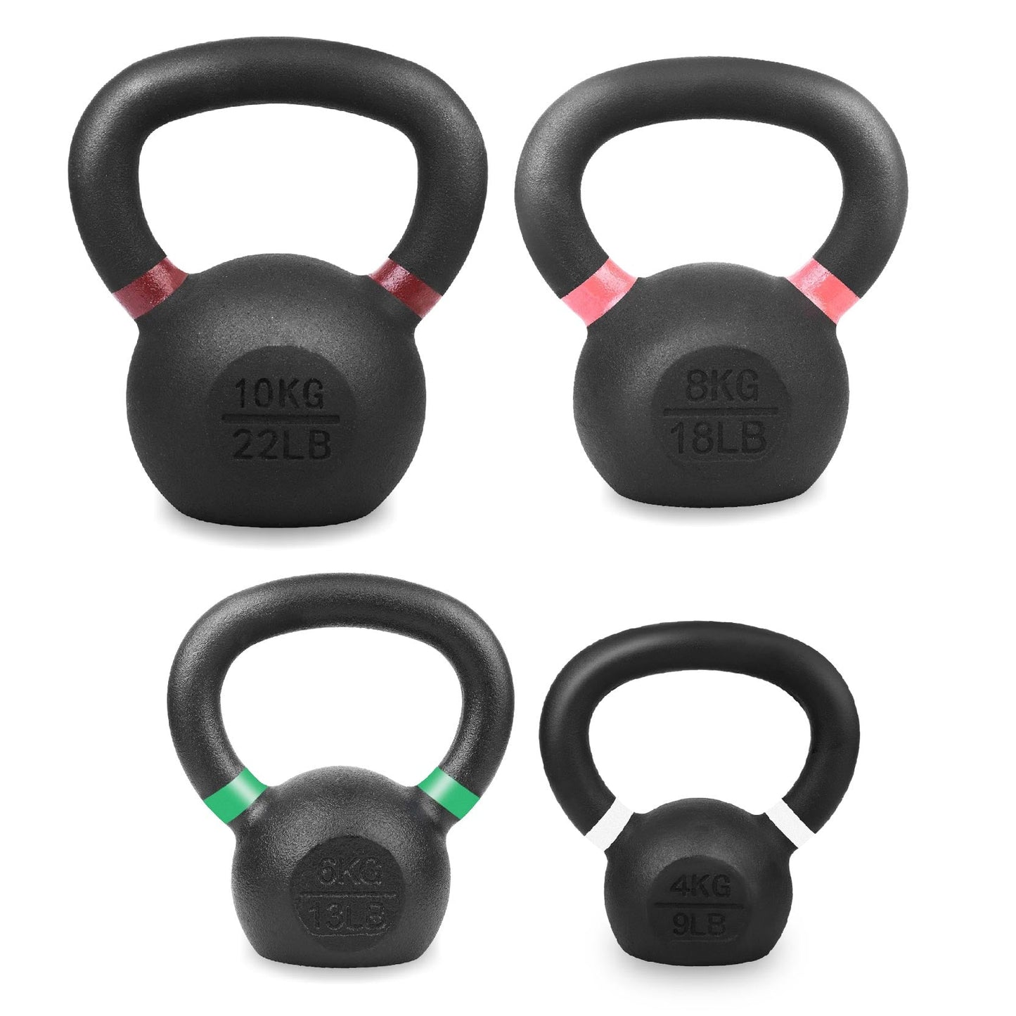 Heavy-Duty Cast Iron Kettlebell Set | All-in-One Strength Training Tool for Power, Endurance & Mobility | Rugged, Long-Lasting Design for Full-Body Home & Gym Workouts