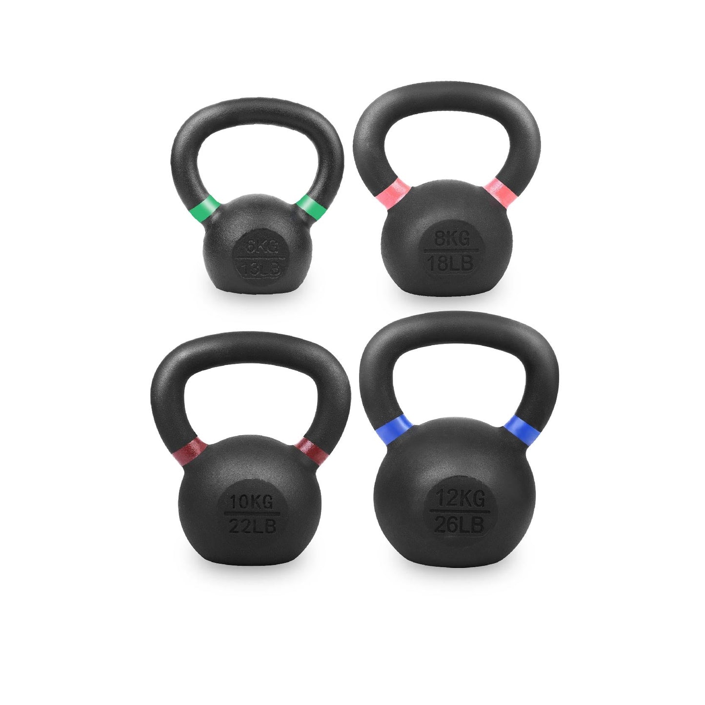 Heavy-Duty Cast Iron Kettlebell Set | All-in-One Strength Training Tool for Power, Endurance & Mobility | Rugged, Long-Lasting Design for Full-Body Home & Gym Workouts