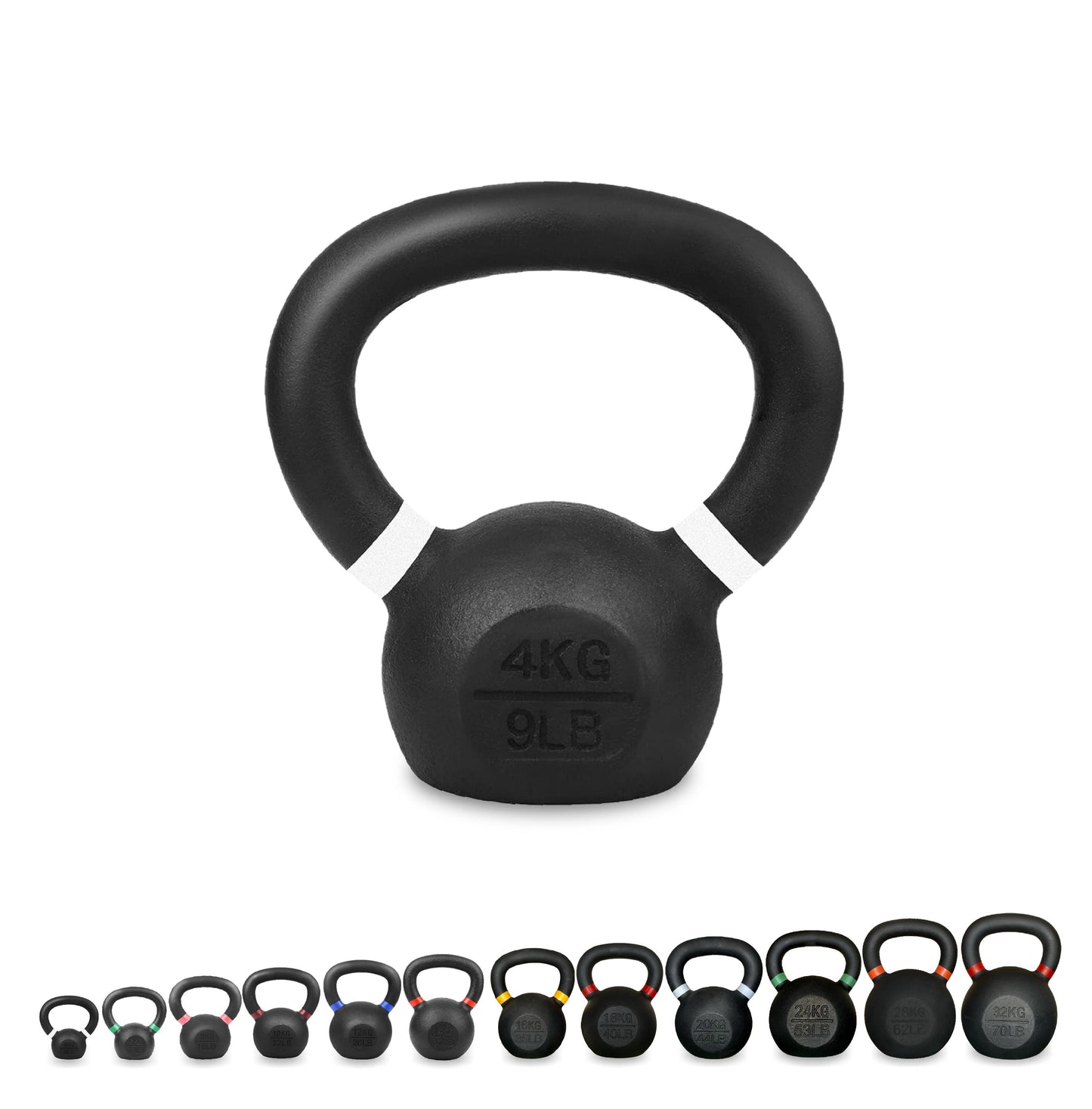 Heavy-Duty Cast Iron Kettlebell Set | All-in-One Strength Training Tool for Power, Endurance & Mobility | Rugged, Long-Lasting Design for Full-Body Home & Gym Workouts