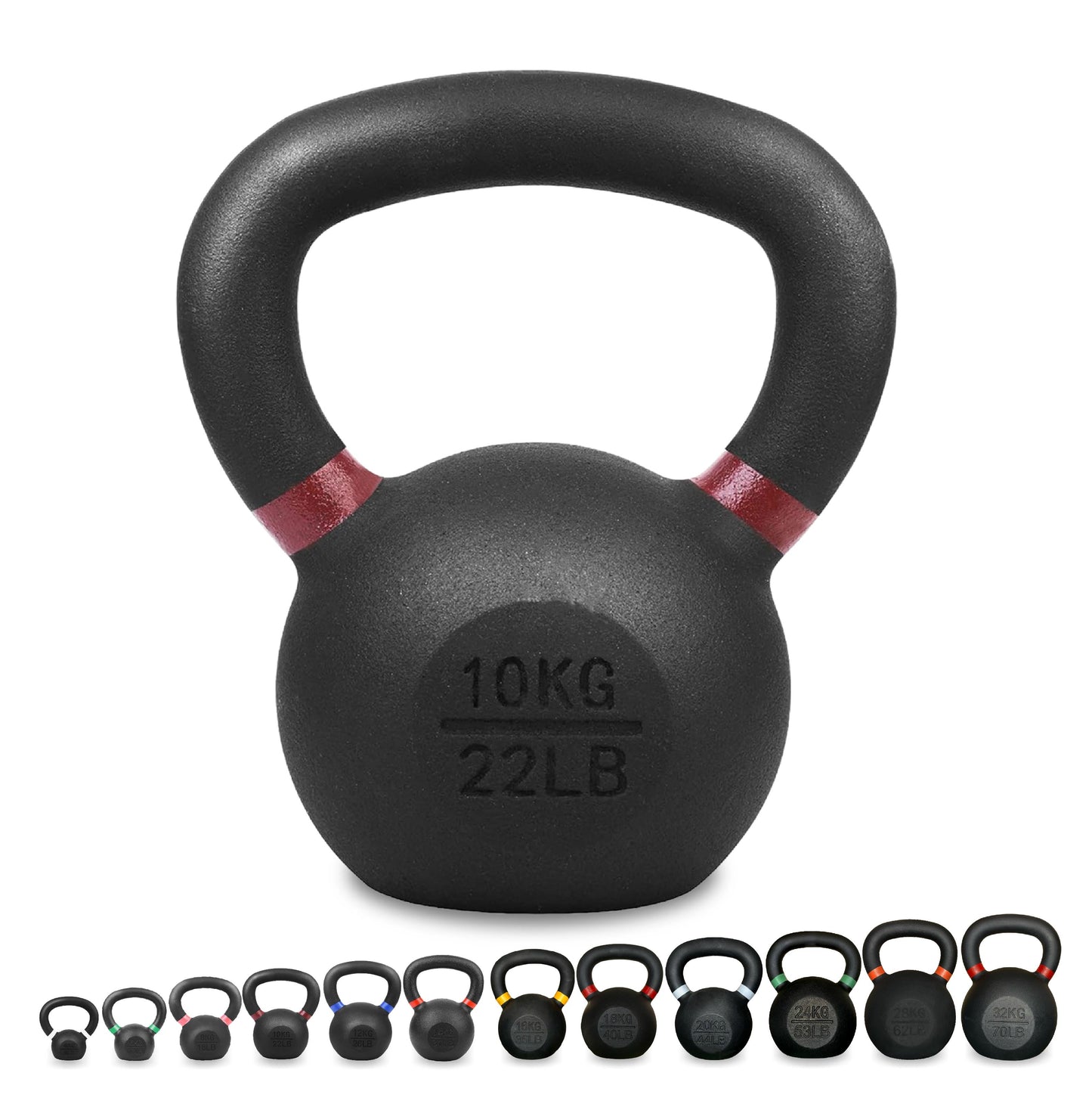 Heavy-Duty Cast Iron Kettlebell Set | All-in-One Strength Training Tool for Power, Endurance & Mobility | Rugged, Long-Lasting Design for Full-Body Home & Gym Workouts