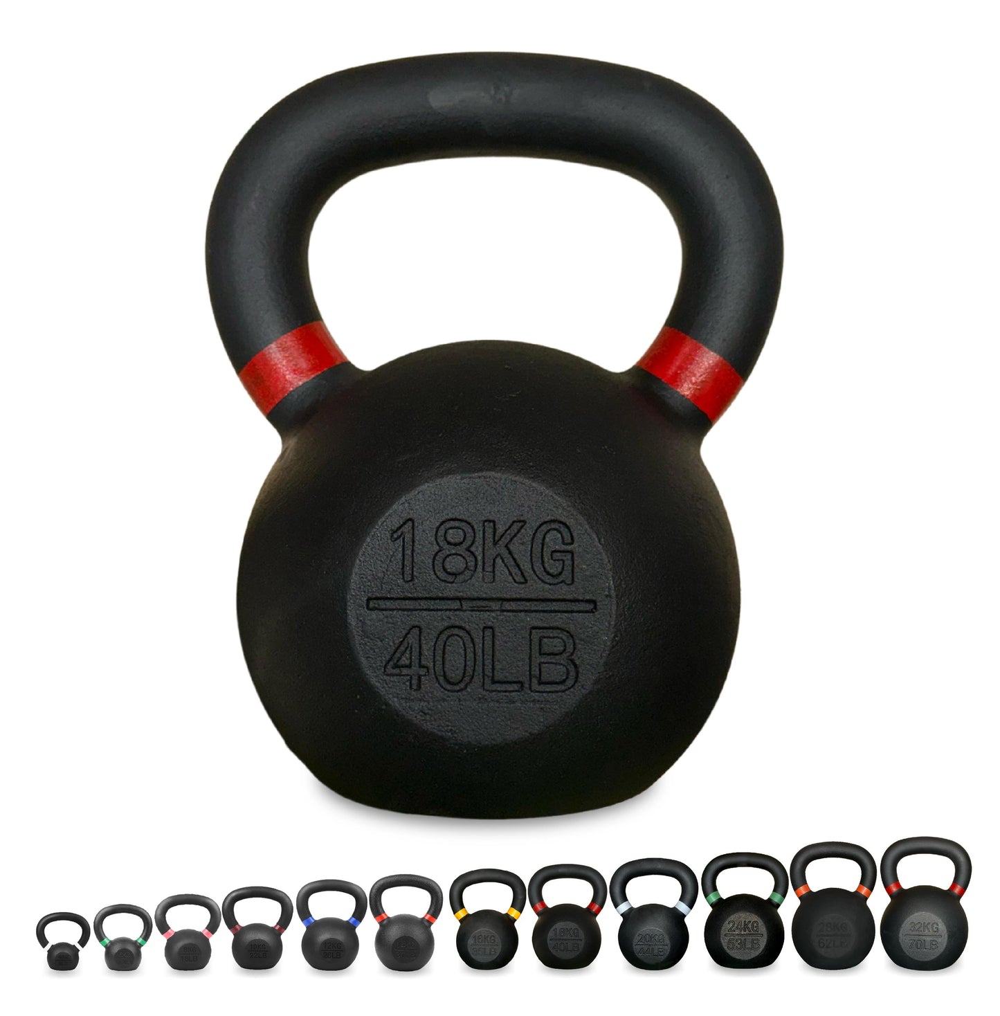Heavy-Duty Cast Iron Kettlebell Set | All-in-One Strength Training Tool for Power, Endurance & Mobility | Rugged, Long-Lasting Design for Full-Body Home & Gym Workouts