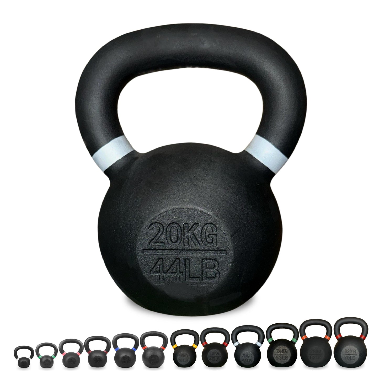 Heavy-Duty Cast Iron Kettlebell Set | All-in-One Strength Training Tool for Power, Endurance & Mobility | Rugged, Long-Lasting Design for Full-Body Home & Gym Workouts