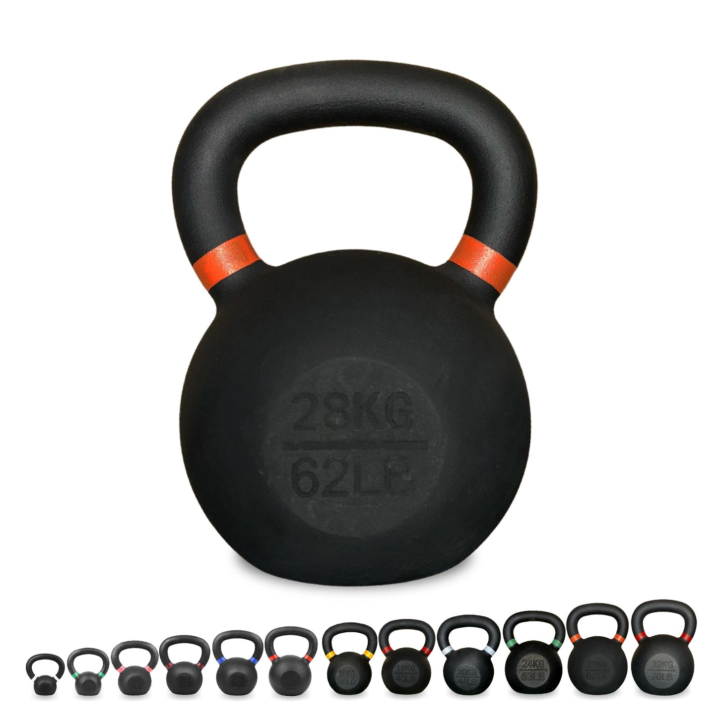 Heavy-Duty Cast Iron Kettlebell Set | All-in-One Strength Training Tool for Power, Endurance & Mobility | Rugged, Long-Lasting Design for Full-Body Home & Gym Workouts