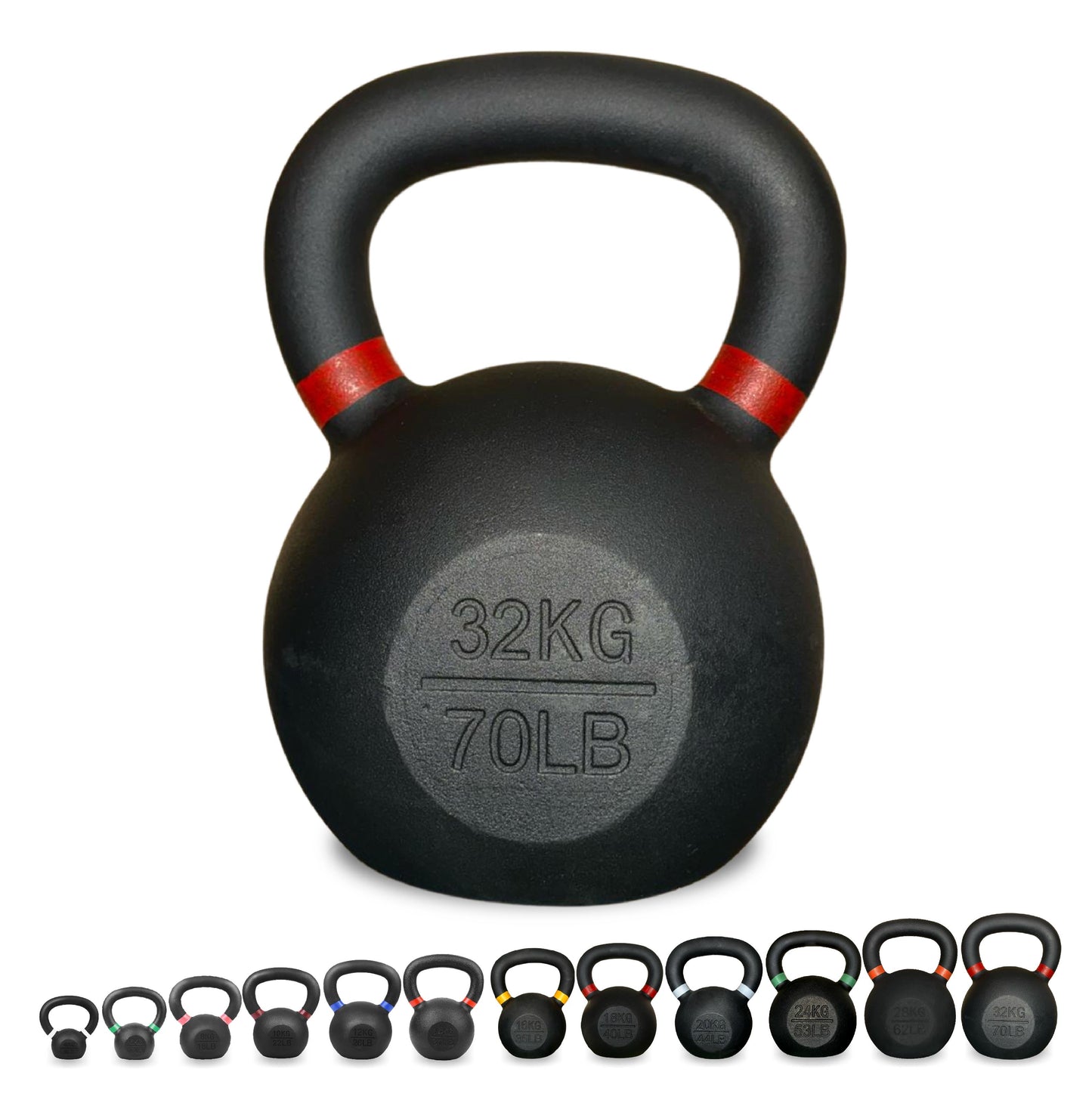 Heavy-Duty Cast Iron Kettlebell Set | All-in-One Strength Training Tool for Power, Endurance & Mobility | Rugged, Long-Lasting Design for Full-Body Home & Gym Workouts