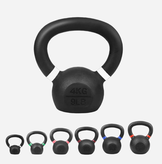 Heavy-Duty Cast Iron Kettlebell Set | All-in-One Strength Training Tool for Power, Endurance & Mobility | Rugged, Long-Lasting Design for Full-Body Home & Gym Workouts