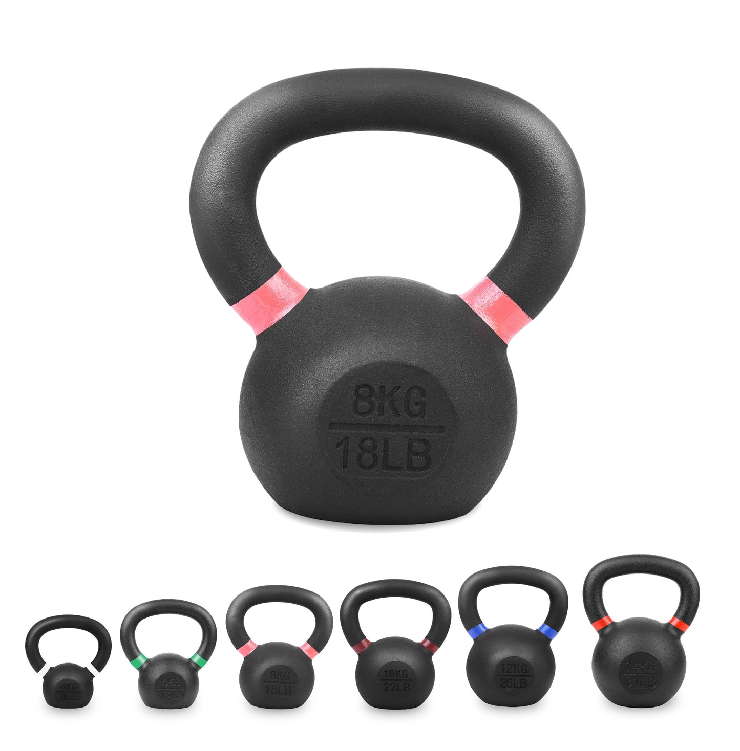 Heavy-Duty Cast Iron Kettlebell Set | All-in-One Strength Training Tool for Power, Endurance & Mobility | Rugged, Long-Lasting Design for Full-Body Home & Gym Workouts
