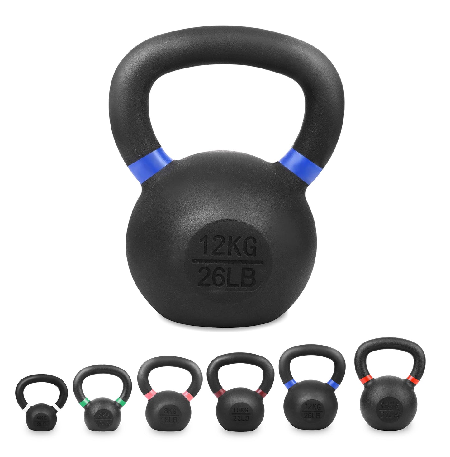 Heavy-Duty Cast Iron Kettlebell Set | All-in-One Strength Training Tool for Power, Endurance & Mobility | Rugged, Long-Lasting Design for Full-Body Home & Gym Workouts