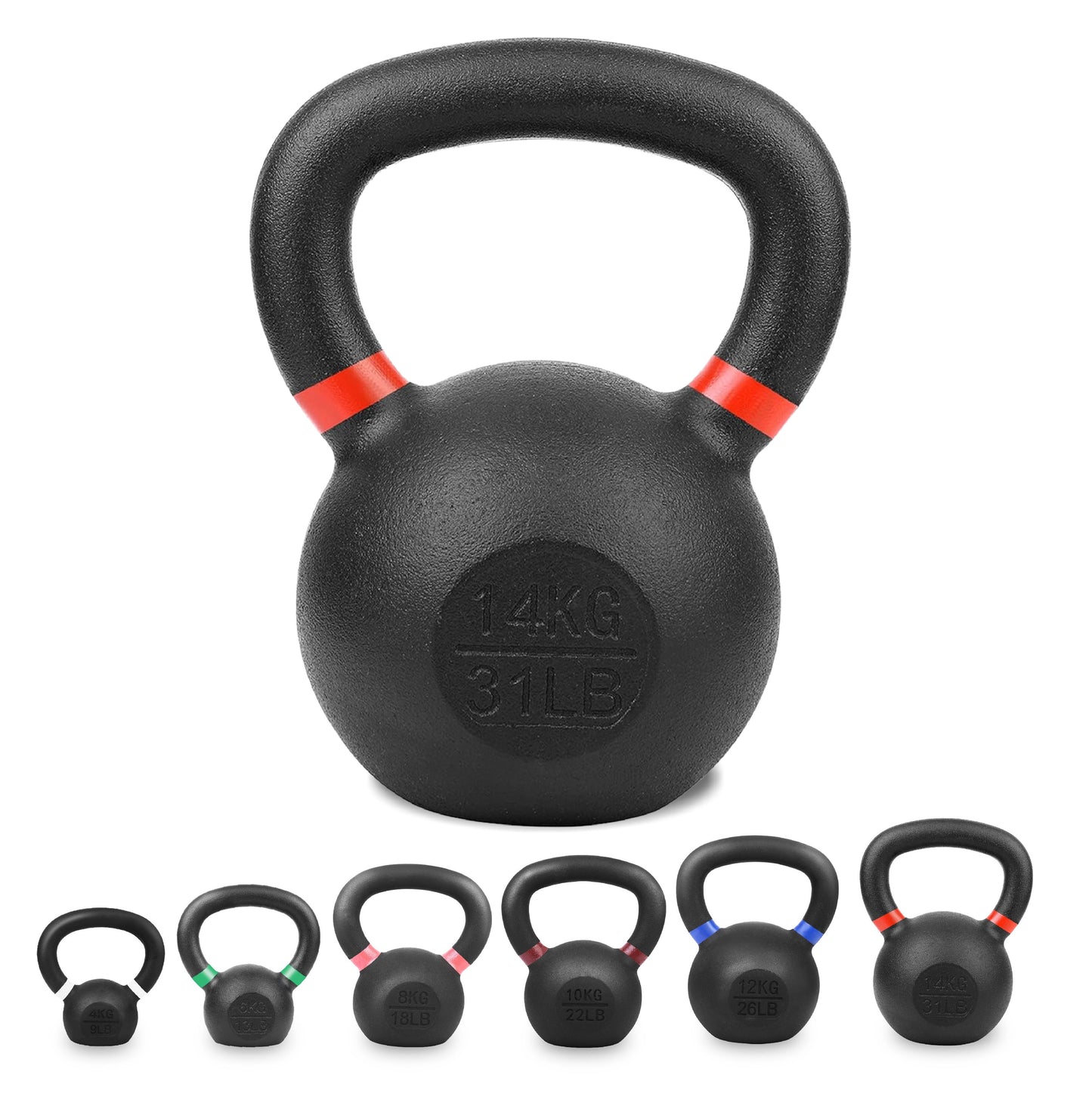 Heavy-Duty Cast Iron Kettlebell Set | All-in-One Strength Training Tool for Power, Endurance & Mobility | Rugged, Long-Lasting Design for Full-Body Home & Gym Workouts