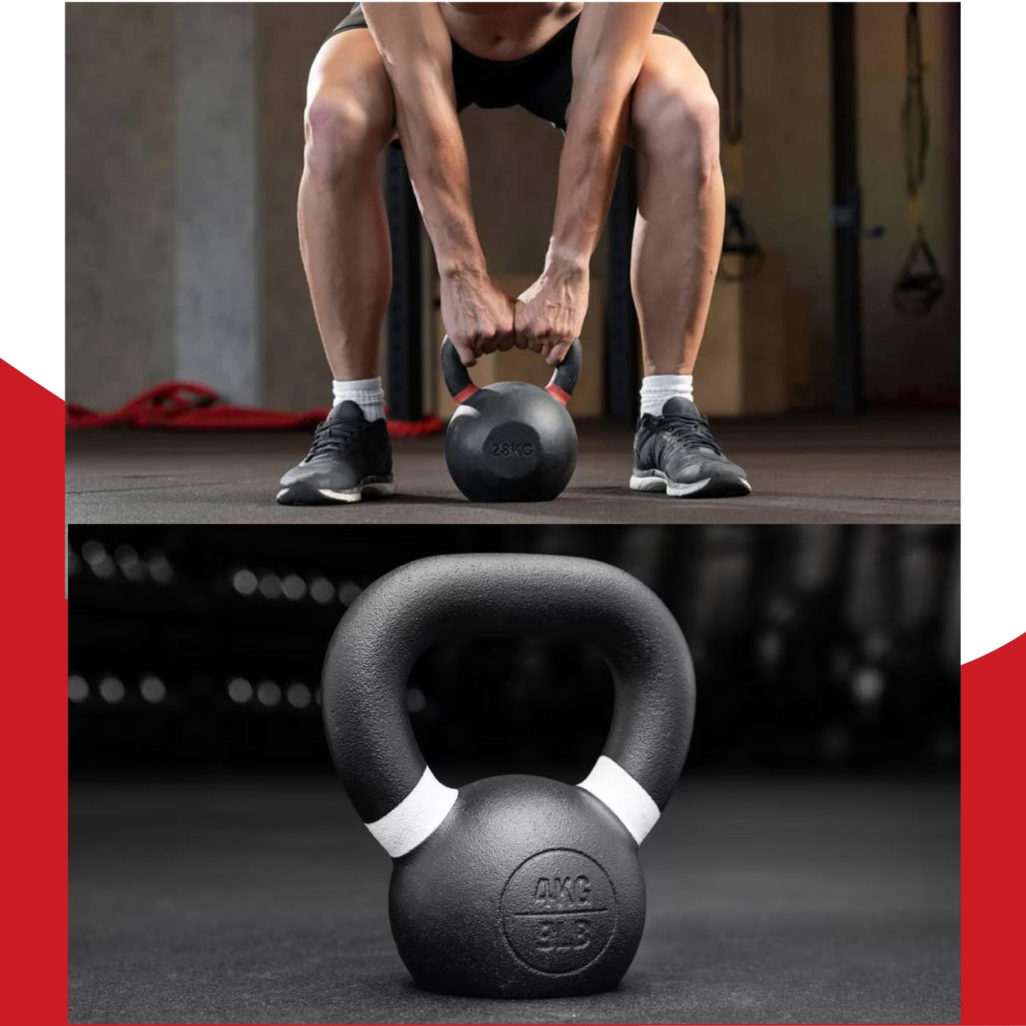 Heavy-Duty Cast Iron Kettlebell Set | All-in-One Strength Training Tool for Power, Endurance & Mobility | Rugged, Long-Lasting Design for Full-Body Home & Gym Workouts