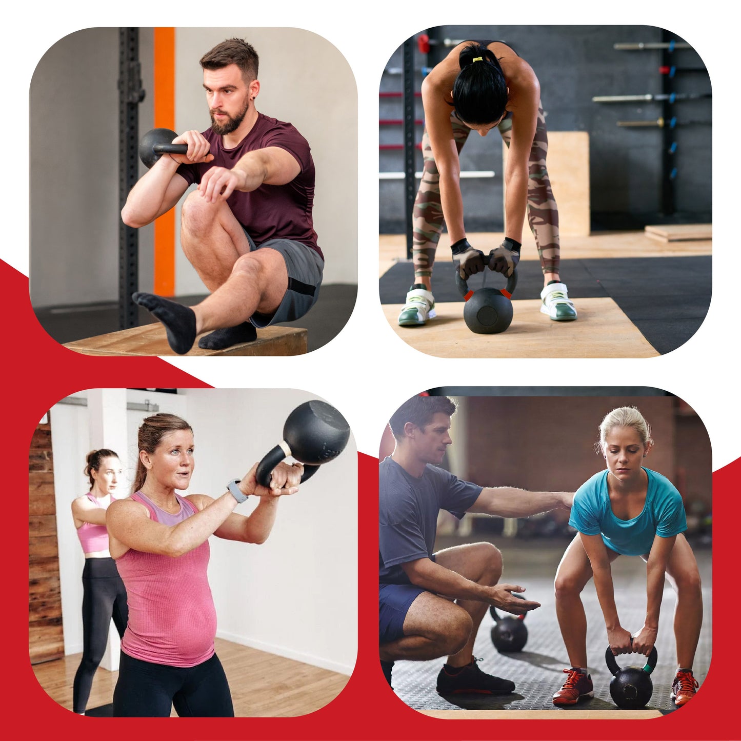 Heavy-Duty Cast Iron Kettlebell Set | All-in-One Strength Training Tool for Power, Endurance & Mobility | Rugged, Long-Lasting Design for Full-Body Home & Gym Workouts