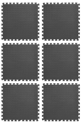 Transform Your Workout Space with Interlocking EVA Foam Mats | 10mm Thick Non-Slip Puzzle Tiles for Home & Gym | Durable Black Flooring for Exercise & Protection