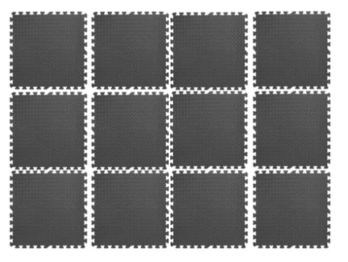 Transform Your Workout Space with Interlocking EVA Foam Mats | 10mm Thick Non-Slip Puzzle Tiles for Home & Gym | Durable Black Flooring for Exercise & Protection