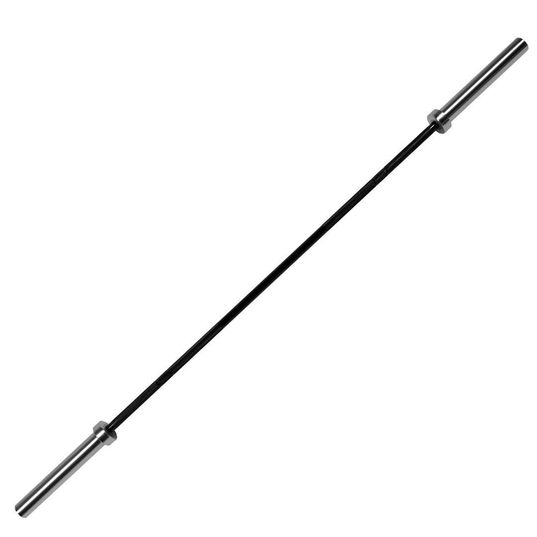 Heavy-Duty Power Bar – Olympic 2" Weightlifting Barbell (4ft to 7ft) with Spring Collars | Ideal for Squats, Deadlifts, Bench Press & Full-Body Training