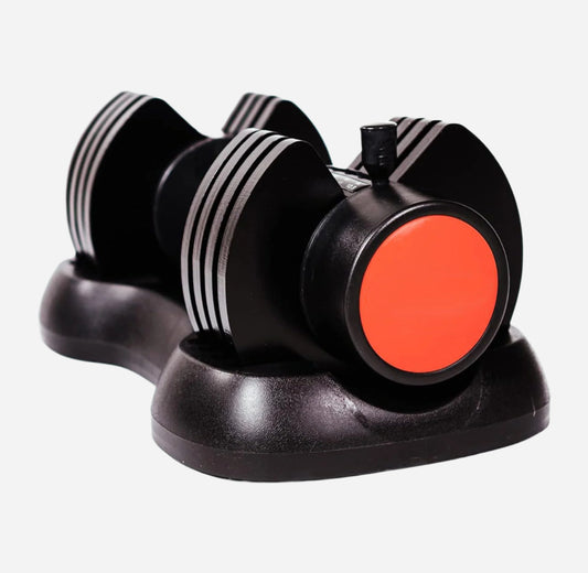 Pair of 12.5kg Dynamic Adjustable Dumbbells – 5-in-1 Weight Options | 2.5kg–12.5kg with Fast-Lock Mechanism | Space-Saving Strength Kit for Total Body Training at Home or Gym Setup