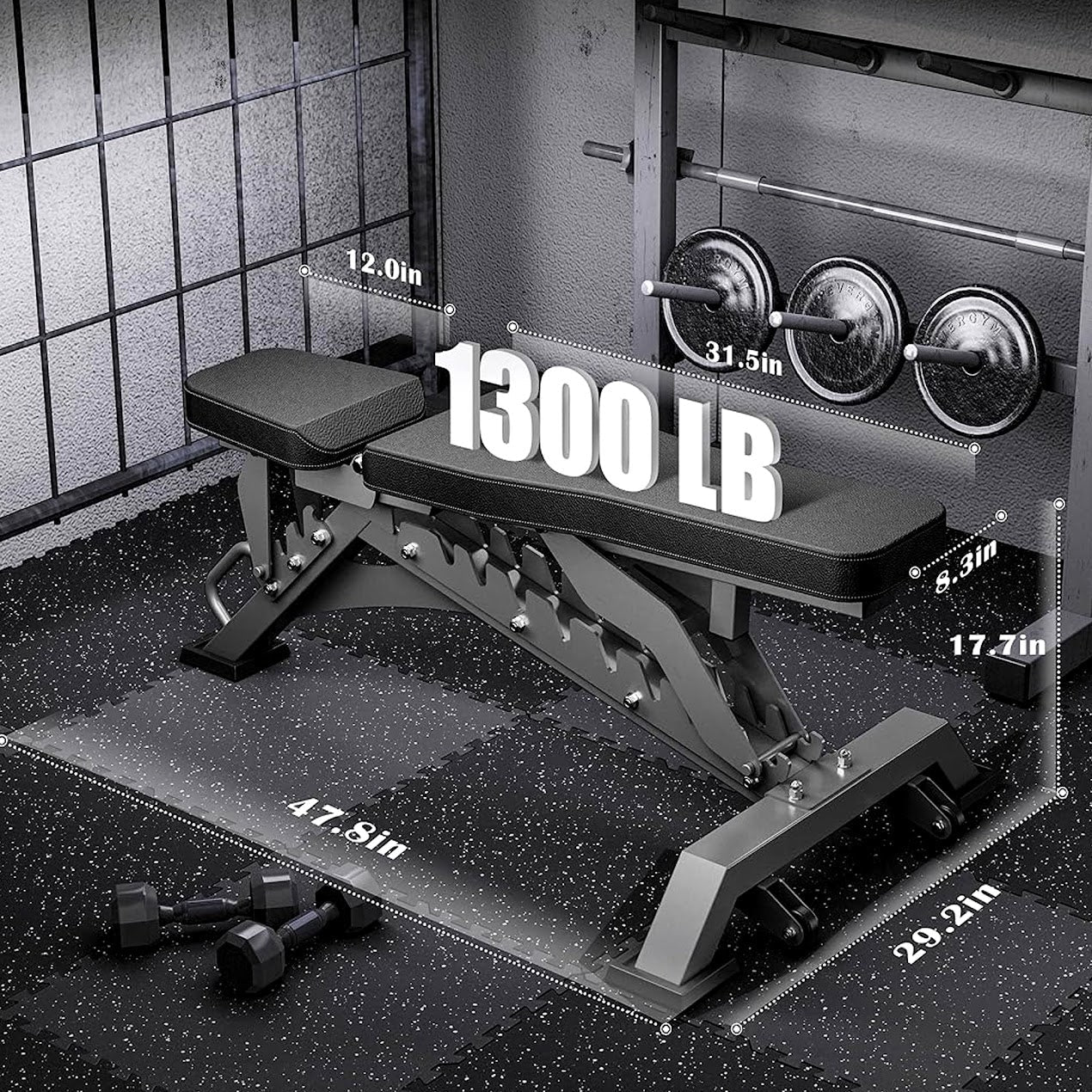 Elite Training Bench for Home & Gym Use – Heavy-Duty Commercial Design for Strength Workouts, Presses, and Full-Body Performance Support
