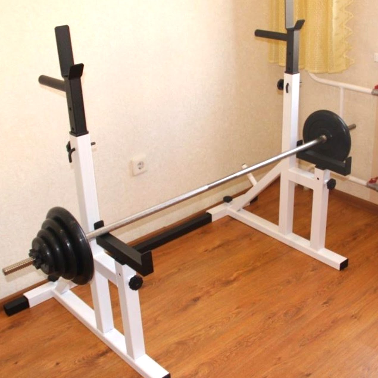 Transform Your Home Gym with This 2-in-1 Power Rack – Adjustable Squat Stand & Bench Press Station Built for Strength, Stability, and Custom Training Options