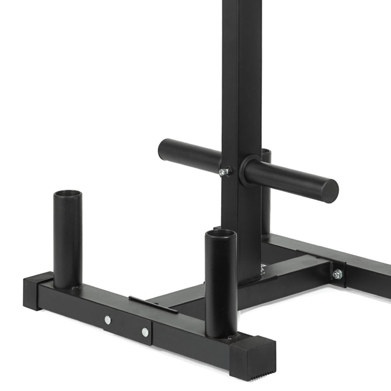 Organize Olympic Plates & Barbells with 3-Tier Weight Rack | 200kg Capacity | Space-Saving Bar Stand with Durable Black Finish for Home Gym Storage