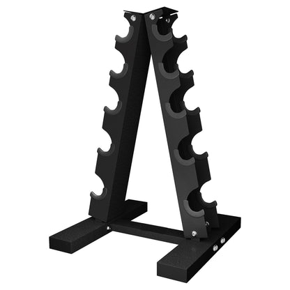 Space-Saving Neoprene Dumbbell Rack – 3 or 5 Tier Vertical Stand for Home Gym | Compact Weight Organizer with Optional Dumbbells Included