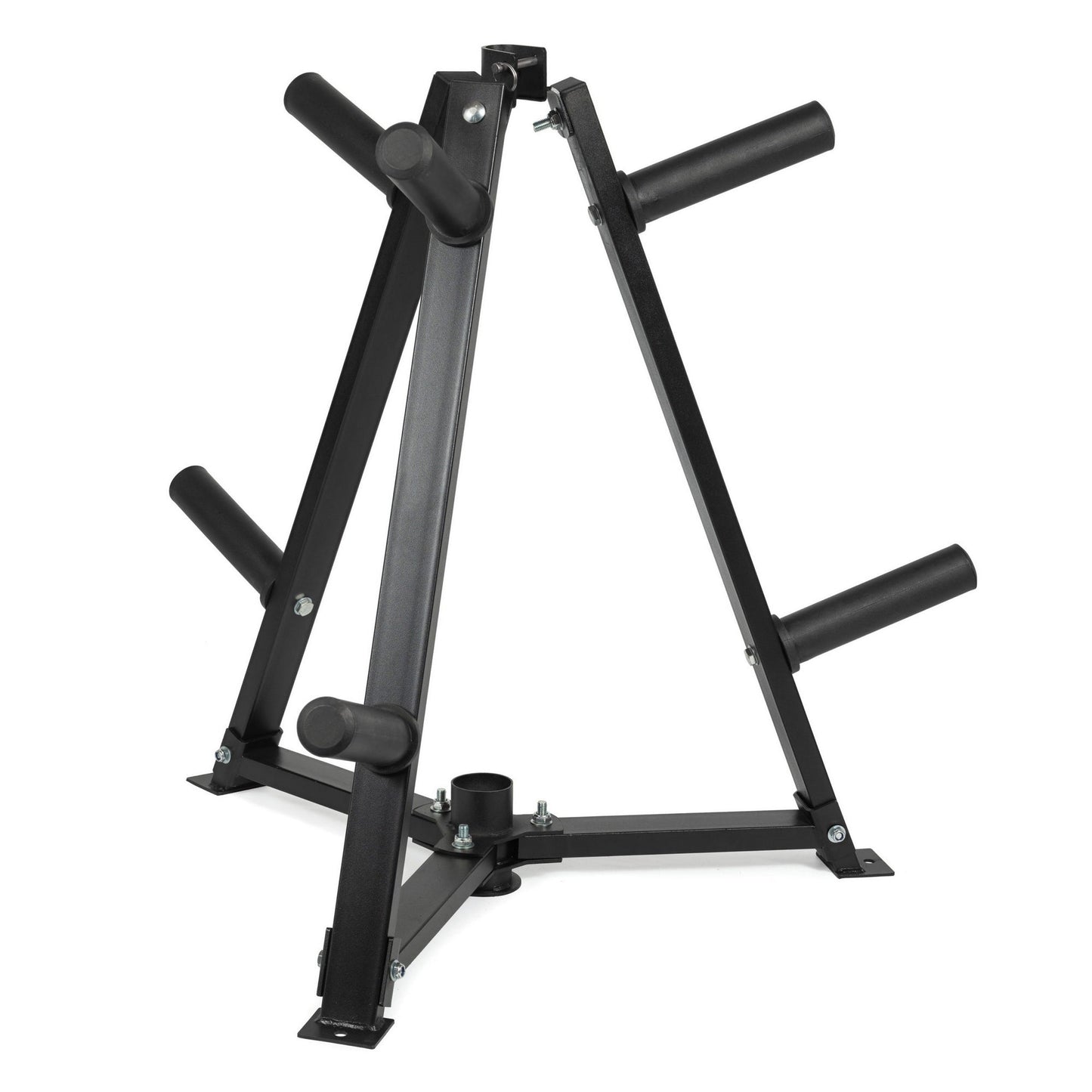 Heavy-Duty Steel Weight Rack – Vertical Plate & Dumbbell Storage Stand with 300kg Load, 6 Clamps for Home Gym Barbell Organization