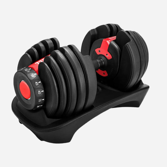 Compact Weight Set 40kg Adjustable Dumbbell | 17-in-1 Smart Dial System | Rubber-Coated Cast Iron | Quiet, Durable Gear for Strength Training at Home