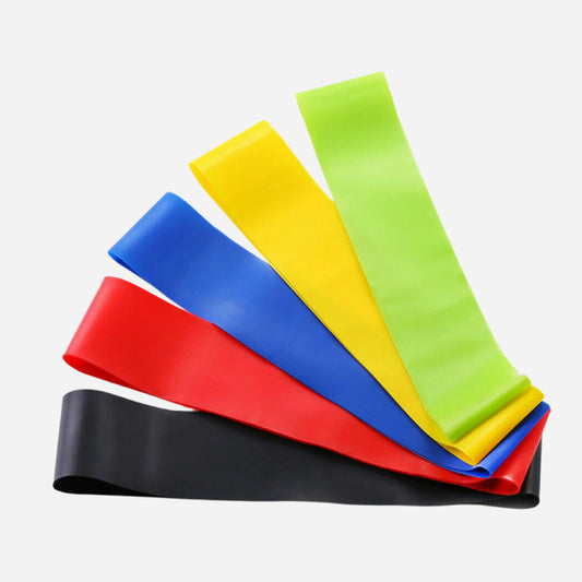 5-Pack Light Resistance Loop Bands – Versatile Fitness Bands Set for Men & Women | Great for Strength, Pilates, Yoga & Home Training