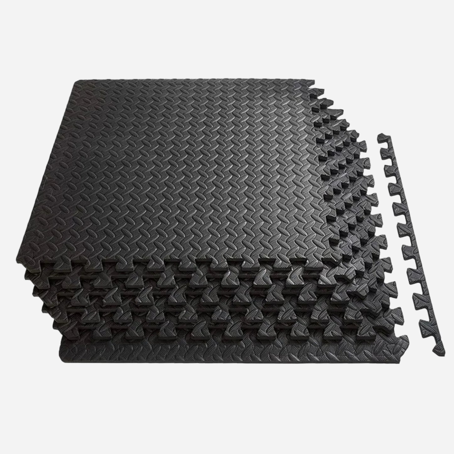 Transform Your Workout Space with Interlocking EVA Foam Mats | 10mm Thick Non-Slip Puzzle Tiles for Home & Gym | Durable Black Flooring for Exercise & Protection