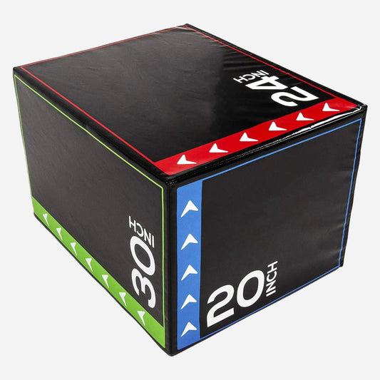 3-in-1 Foam Plyo Jump Box – Multi-Height Soft Plyometric Platform for Home Gym, Cardio, and Explosive Power Training | Non-Slip Surface | Sold Individually or as Complete Set