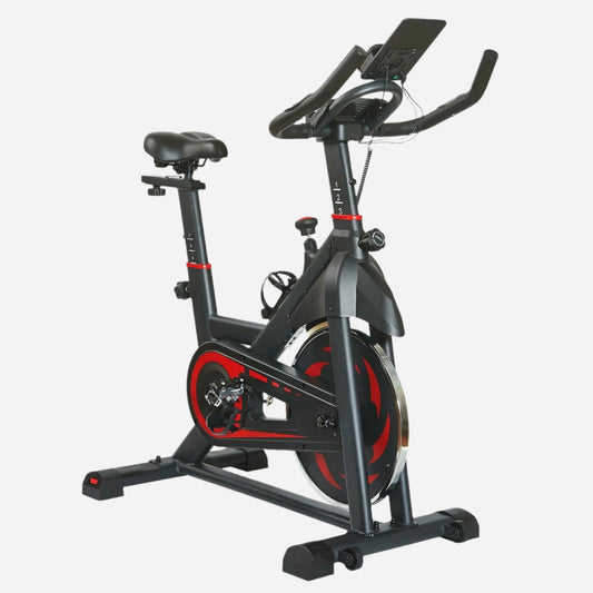 Ride Into Fitness | Silent Indoor Spin Bike with LCD Screen & Smart Device Holder – Smooth Stationary Cycle for Intense Home Cardio and Endurance Workouts