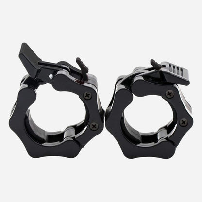 Quick-Lock Barbell Collars – 2" Olympic Clips (Pair) for Secure Weightlifting | Heavy-Duty Fast Release Clamps for CrossFit, Powerlifting & Gym Training
