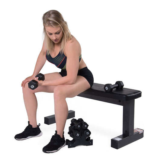 Space-Saving Neoprene Dumbbell Rack – 3 or 5 Tier Vertical Stand for Home Gym | Compact Weight Organizer with Optional Dumbbells Included