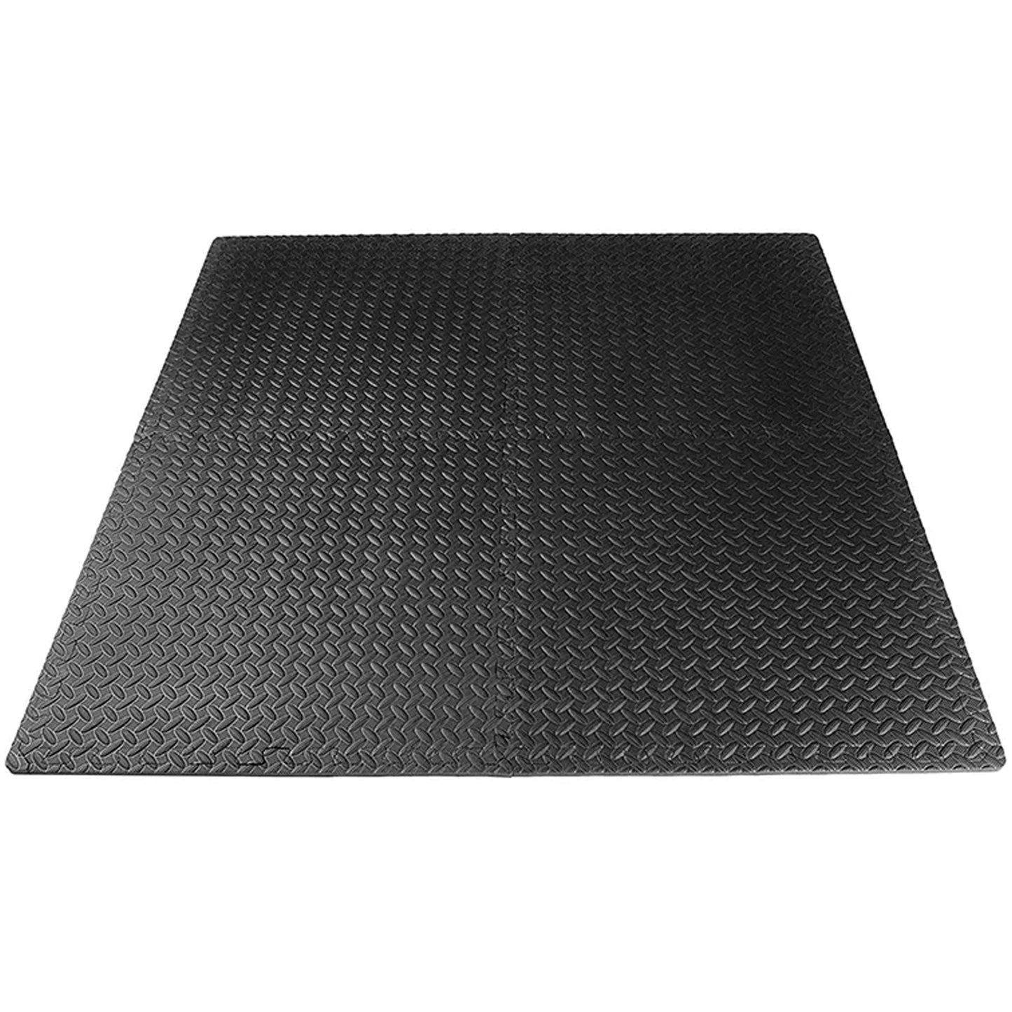 Transform Your Workout Space with Interlocking EVA Foam Mats | 10mm Thick Non-Slip Puzzle Tiles for Home & Gym | Durable Black Flooring for Exercise & Protection