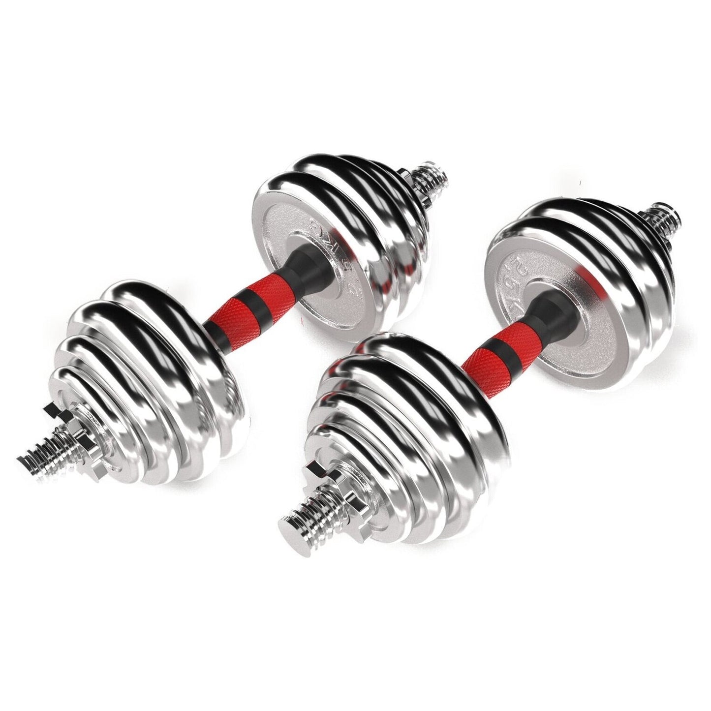 Transform Home Workouts with a 20kg Cast Iron Adjustable Weight Set – Dual Dumbbell & Barbell Function for Strength Training, Built with Durable Steel Plates