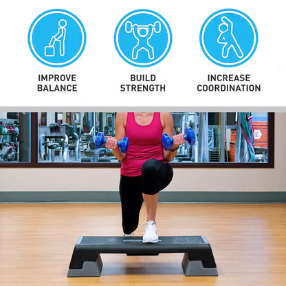 Level Up Your Cardio Routine with This Adjustable Fitness Step Platform – Ideal for Home Workouts, Aerobics, Yoga, and Full-Body Training Sessions